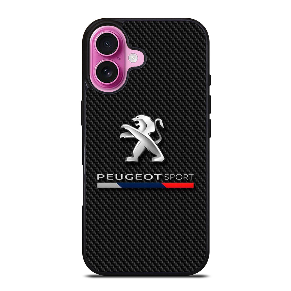 PEUGEOT CARBON LOGO iPhone 16 Plus Case Cover