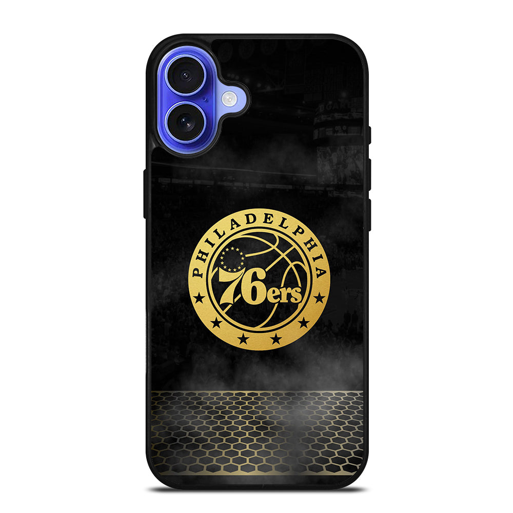 PHILADELPHIA 76ERS GOLD LOGO iPhone 16 Case Cover