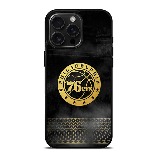 PHILADELPHIA 76ERS GOLD LOGO iPhone 16 Pro Max Case Cover
