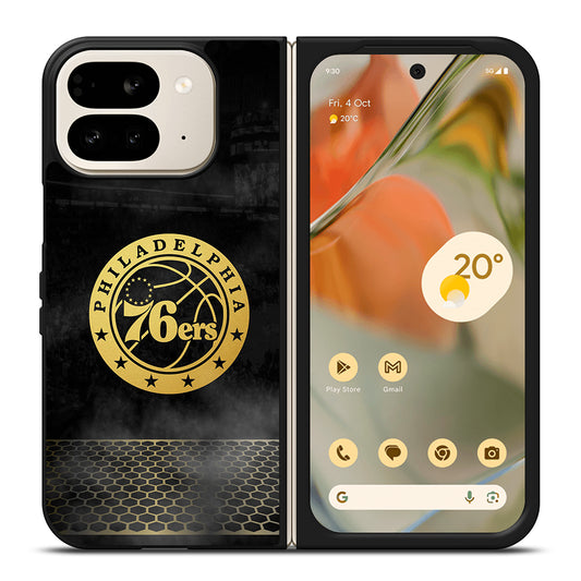 PHILADELPHIA 76ERS GOLD LOGO Google Pixel 9 Pro Fold Case Cover