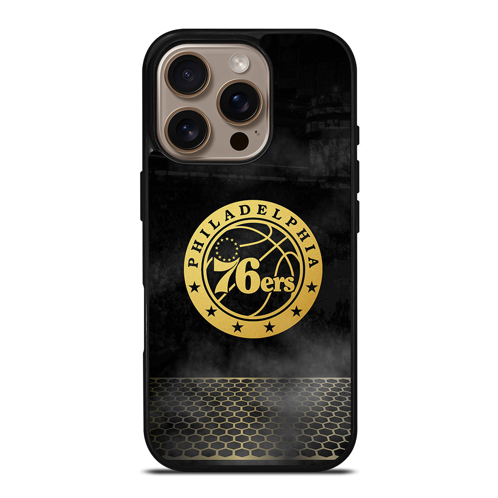 PHILADELPHIA 76ERS GOLD LOGO iPhone 16 Pro Case Cover