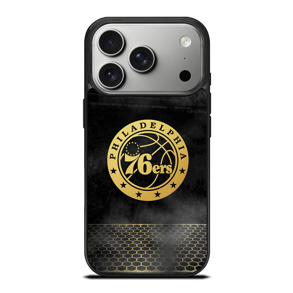 PHILADELPHIA 76ERS GOLD LOGO iPhone 17 Pro Case Cover
