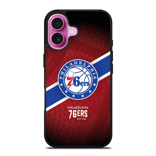 PHILADELPHIA 76ERS NBA iPhone 16 Plus Case Cover
