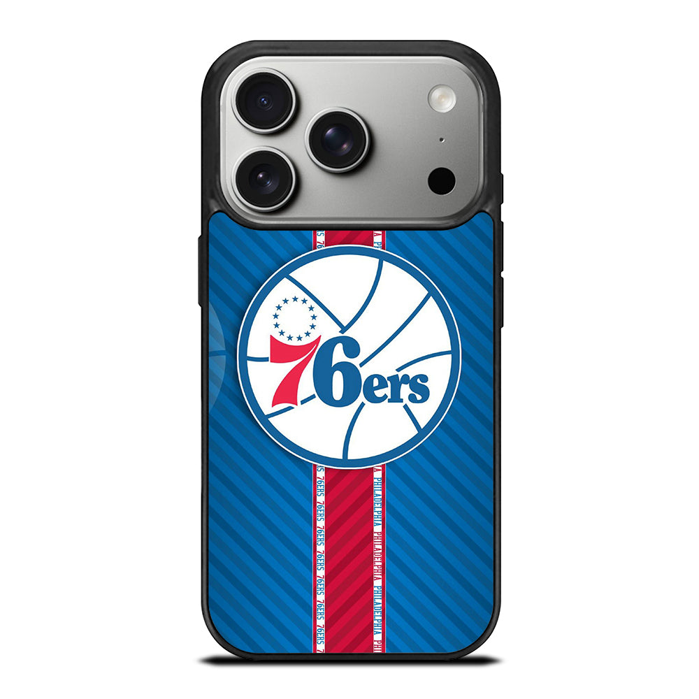 PHILADELPHIA 76ERS STRIPE EMBLEM iPhone 17 Pro Case Cover