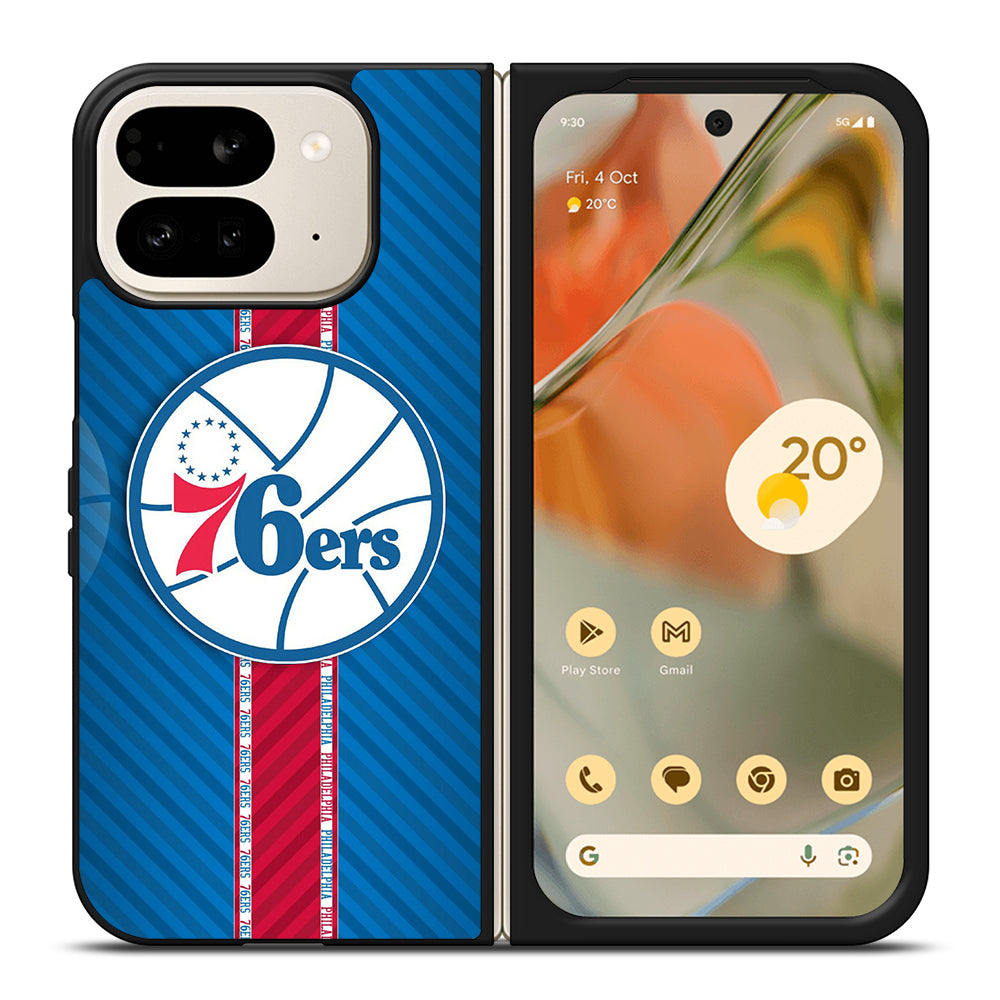 PHILADELPHIA 76ERS STRIPE EMBLEM Google Pixel 9 Pro Fold Case Cover