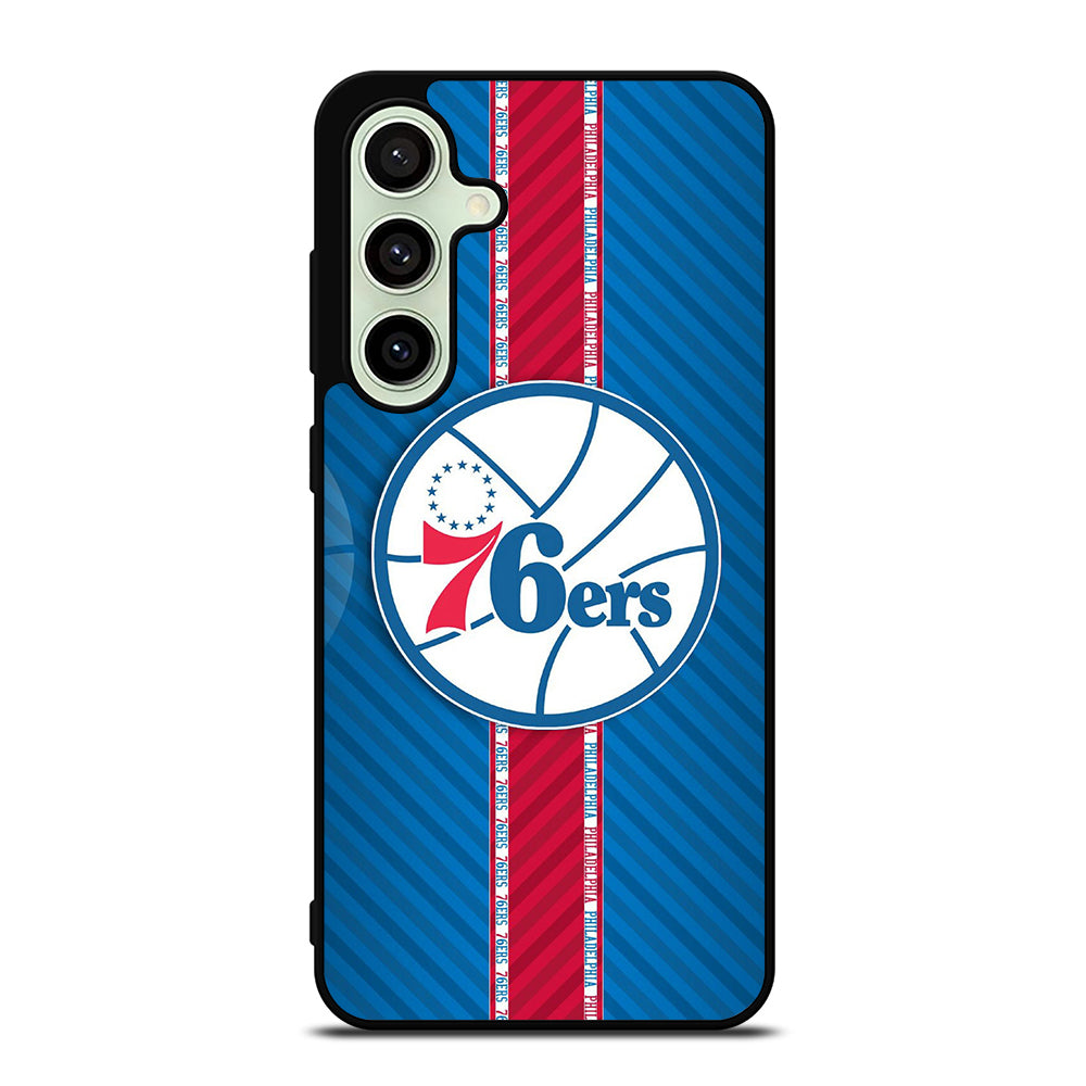 PHILADELPHIA 76ERS STRIPE EMBLEM Samsung Galaxy S24 FE Case Cover