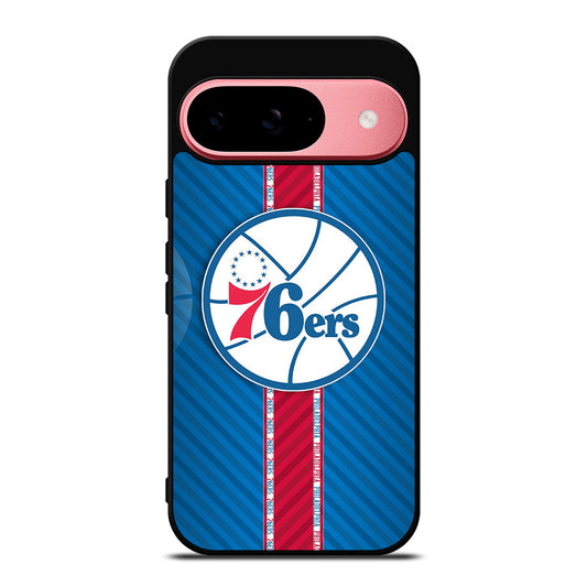 PHILADELPHIA 76ERS STRIPE EMBLEM Google Pixel 9 Case Cover