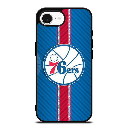 PHILADELPHIA 76ERS STRIPE EMBLEM iPhone 16e Case Cover