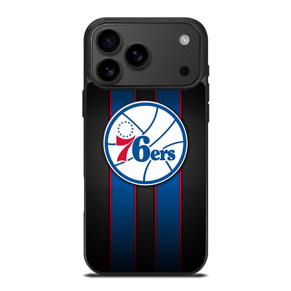 PHILADELPHIA 76ERS STRIPE LOGO iPhone 17 Pro Max Case Cover