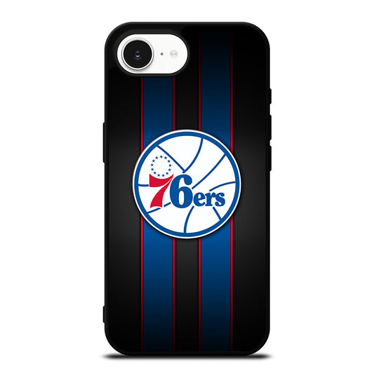 PHILADELPHIA 76ERS STRIPE LOGO iPhone 16e Case Cover
