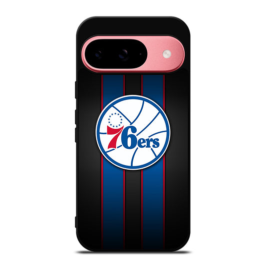 PHILADELPHIA 76ERS STRIPE LOGO Google Pixel 9 Case Cover