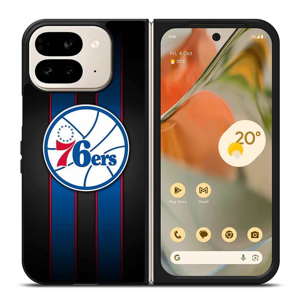 PHILADELPHIA 76ERS STRIPE LOGO Google Pixel 9 Pro Fold Case Cover