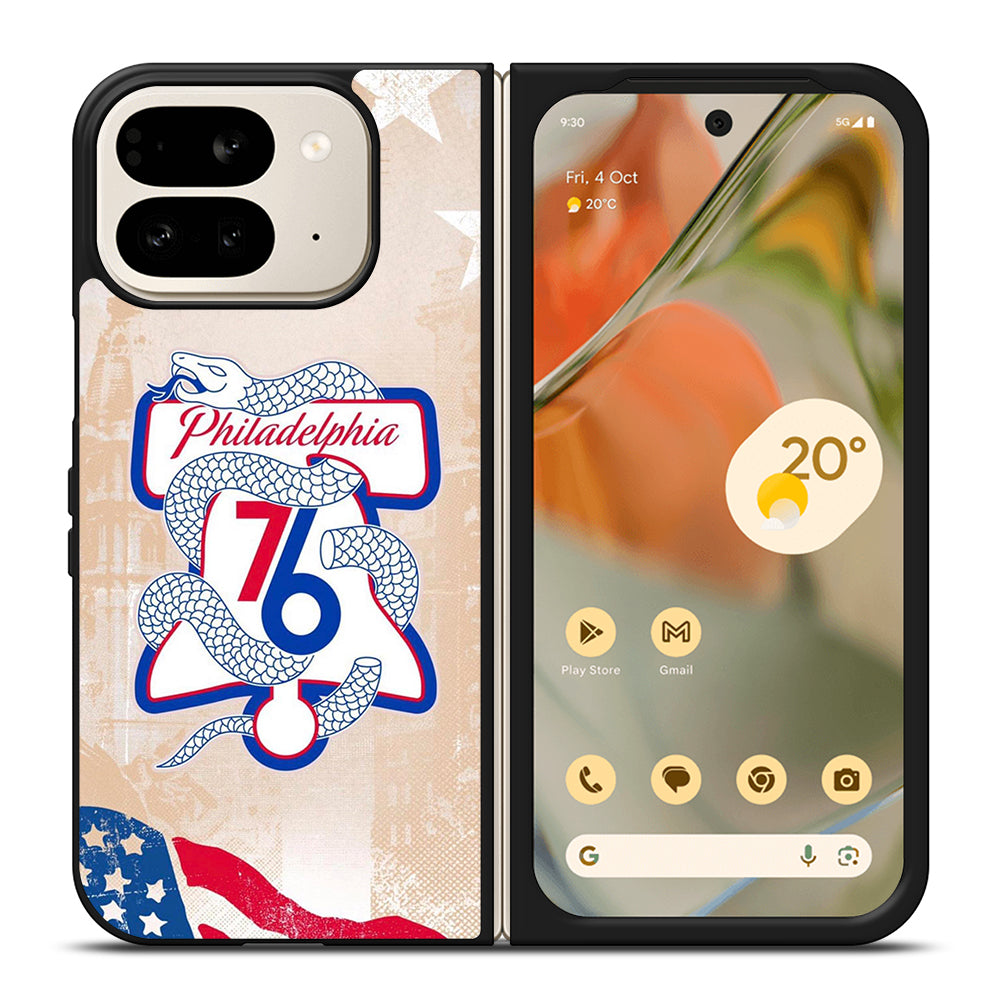 PHILADELPHIA 76ERS VINTAGE LOGO Google Pixel 9 Pro Fold Case Cover