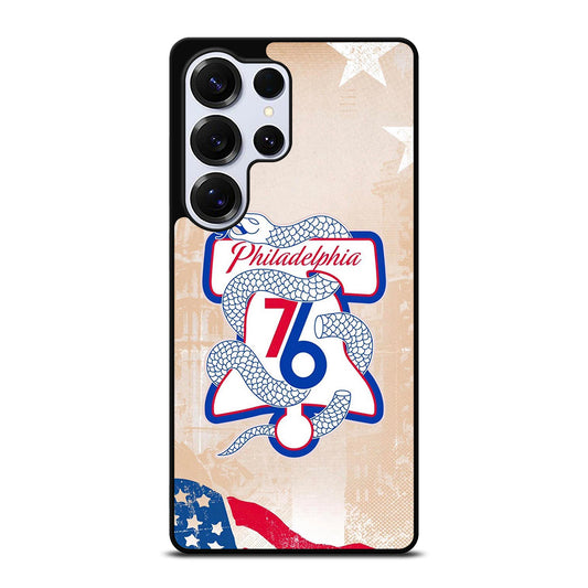 PHILADELPHIA 76ERS VINTAGE LOGO Samsung Galaxy S25 Ultra Case Cover