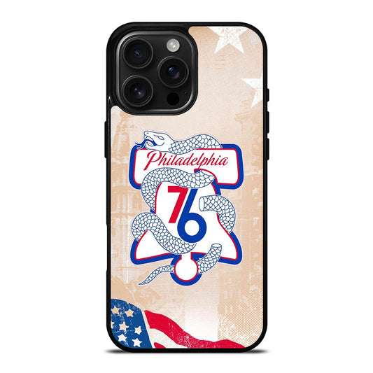 PHILADELPHIA 76ERS VINTAGE LOGO iPhone 16 Pro Max Case Cover