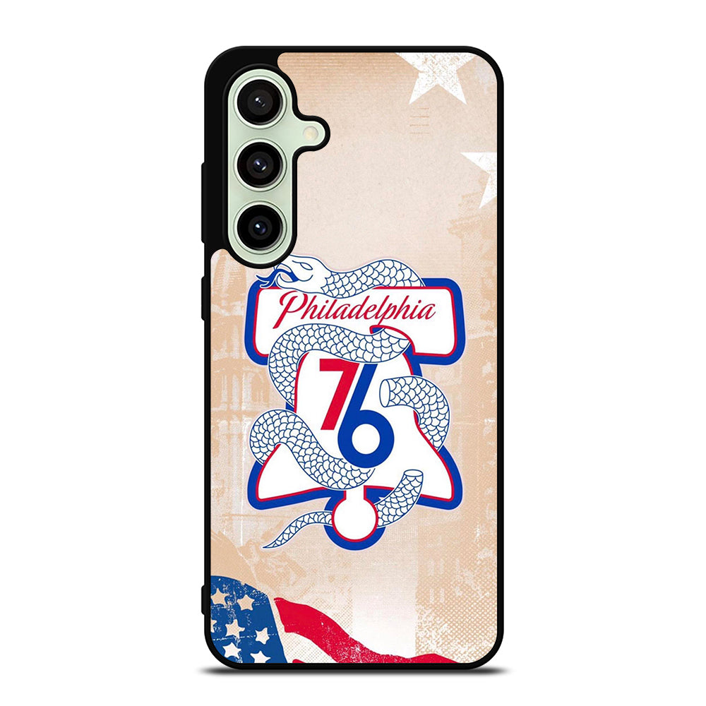 PHILADELPHIA 76ERS VINTAGE LOGO Samsung Galaxy S24 FE Case Cover