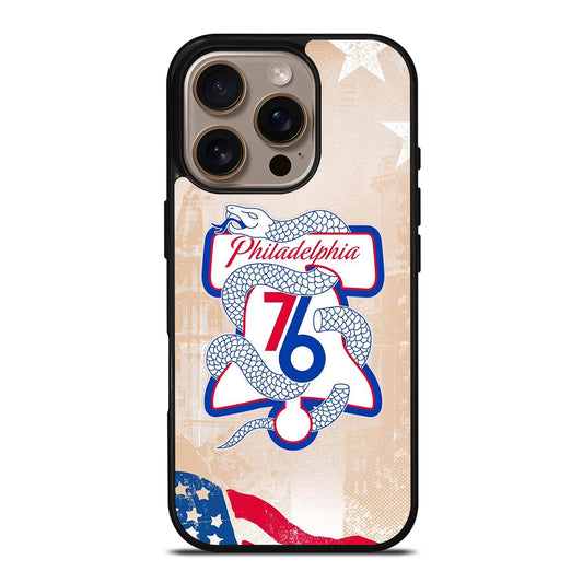 PHILADELPHIA 76ERS VINTAGE LOGO iPhone 16 Pro Case Cover