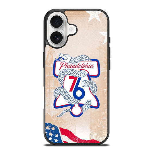 PHILADELPHIA 76ERS VINTAGE LOGO iPhone 17 Case Cover