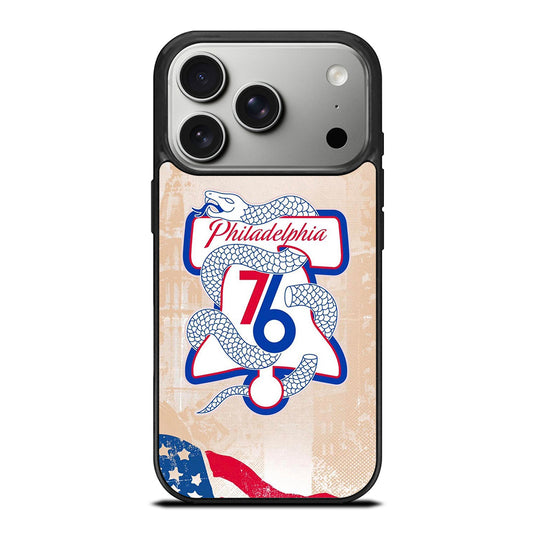 PHILADELPHIA 76ERS VINTAGE LOGO iPhone 17 Pro Case Cover