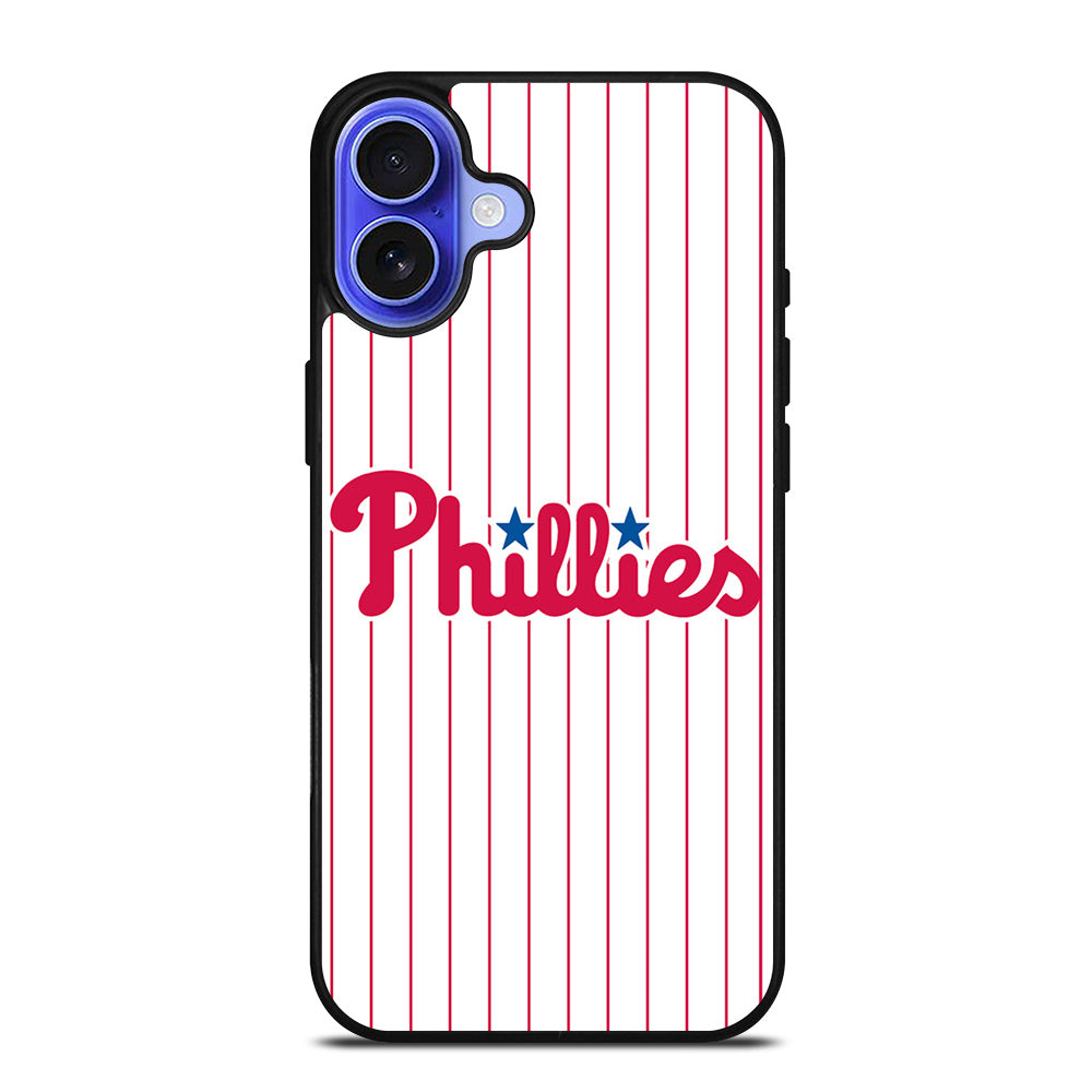 PHILADELPHIA PHILLIES MLB STRIPE iPhone 16 Case Cover