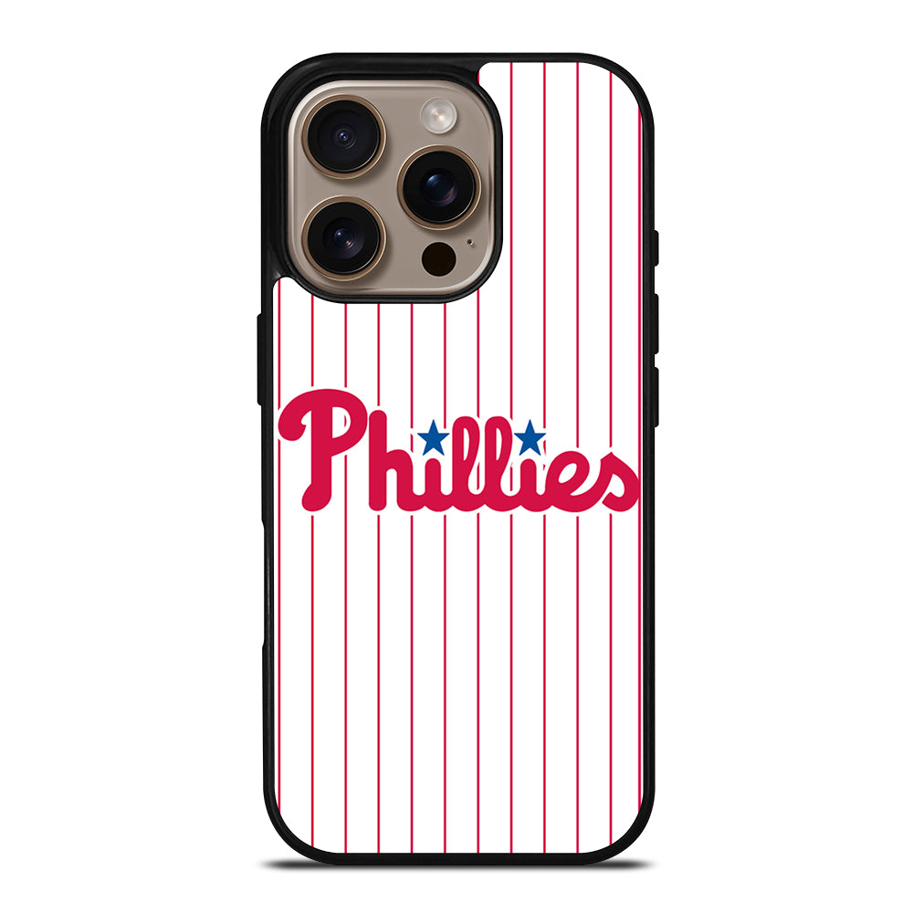 PHILADELPHIA PHILLIES MLB STRIPE iPhone 16 Pro Case Cover