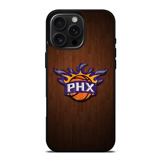 PHOENIX SUNS WOODEN LOGO iPhone 16 Pro Max Case Cover