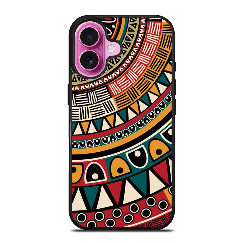 PIECE TRIBAL PATTERN ART iPhone 16 Plus Case Cover