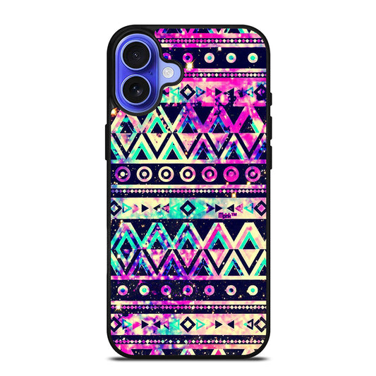 PIECE TRIBAL PATTERN GALAXY iPhone 16 Case Cover