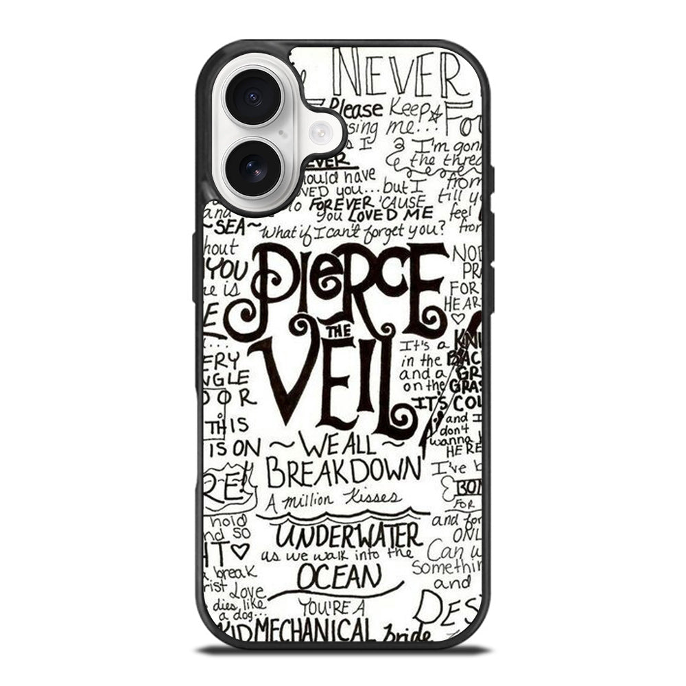 PIERCE THE VEIL LYRIC iPhone 17 Case Cover
