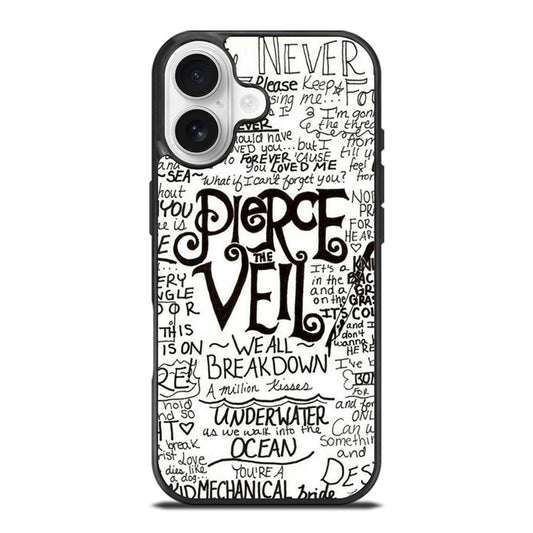 PIERCE THE VEIL LYRIC iPhone 17 Case Cover