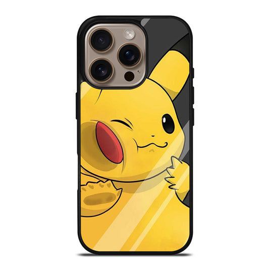 PIKACHU CUTE CARTOON iPhone 16 Pro Case Cover