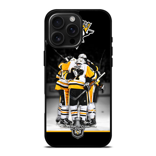 PITTSBURGH PENGUINS HOCKEY 3 iPhone 16 Pro Max Case Cover