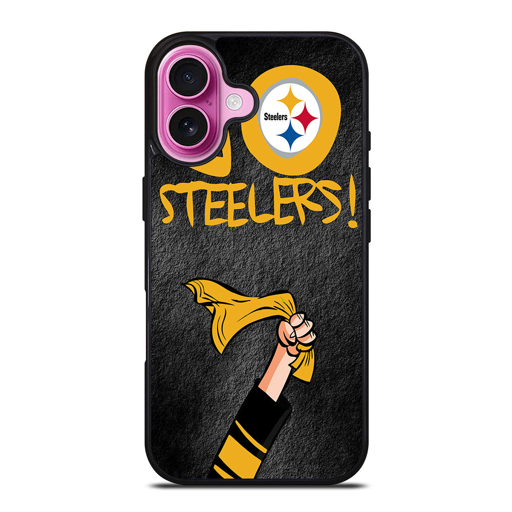 PITTSBURGH STEELERS GO STEELERS iPhone 16 Plus Case Cover