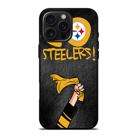 PITTSBURGH STEELERS GO STEELERS iPhone 16 Pro Max Case Cover