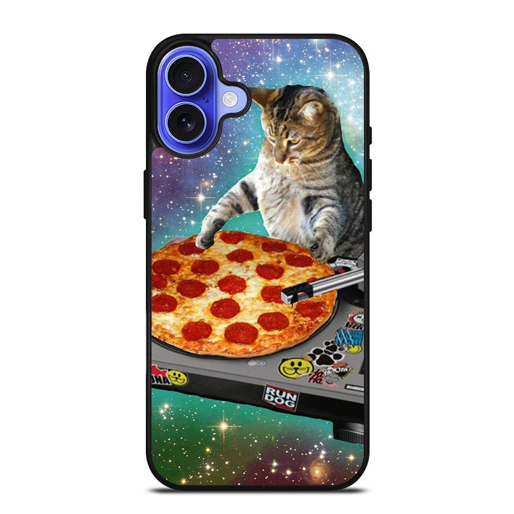 PIZZA CAT DJ iPhone 16 Case Cover