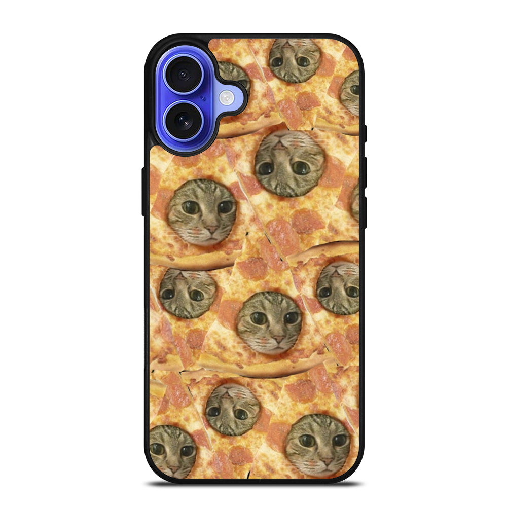 PIZZA CAT PATTERN iPhone 16 Case Cover