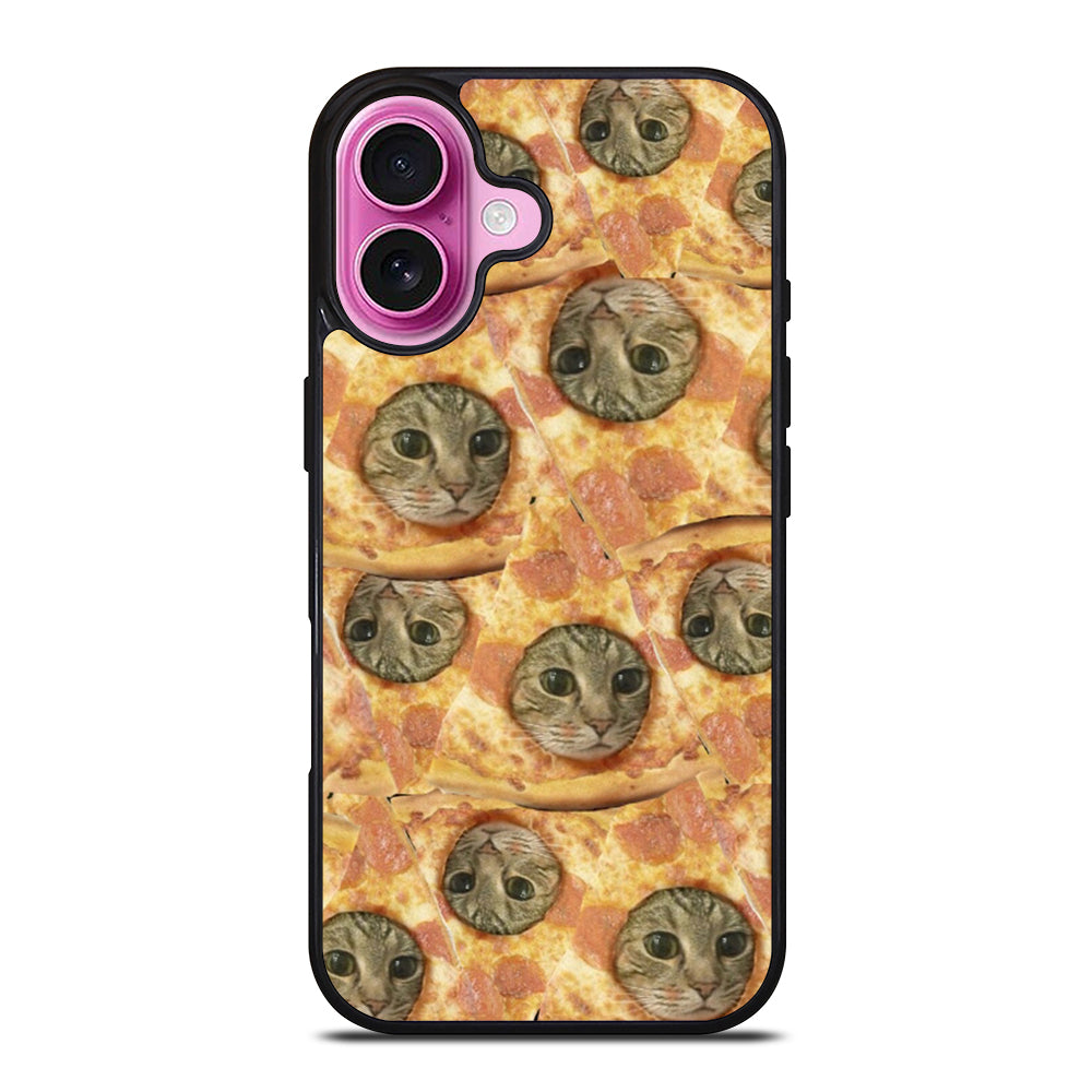 PIZZA CAT PATTERN iPhone 16 Plus Case Cover