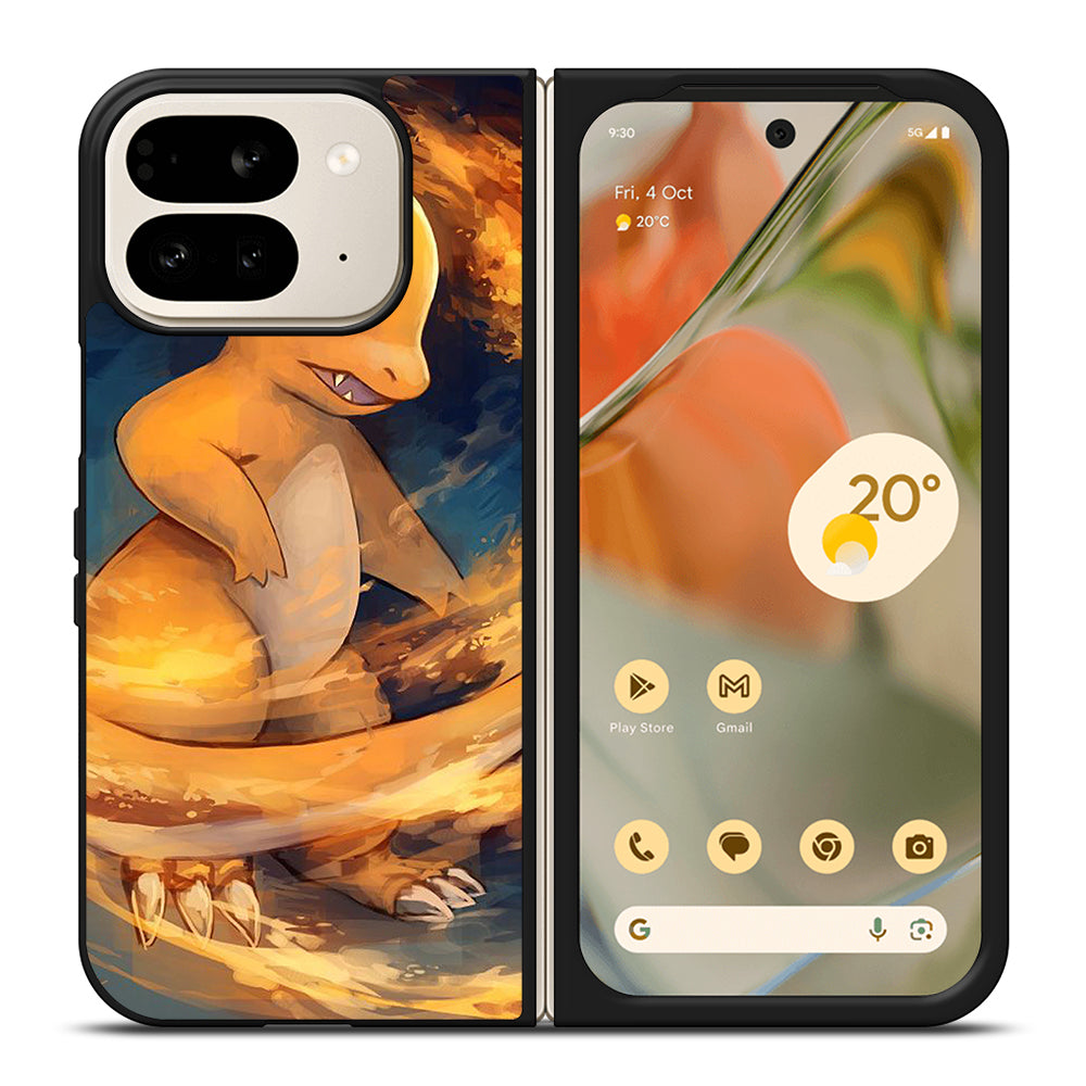 POKEMON ANIME CHARMANDER ART Google Pixel 9 Pro Fold Case Cover