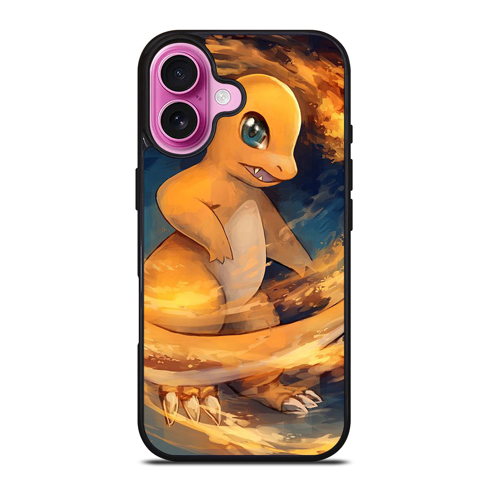 POKEMON ANIME CHARMANDER ART iPhone 16 Plus Case Cover