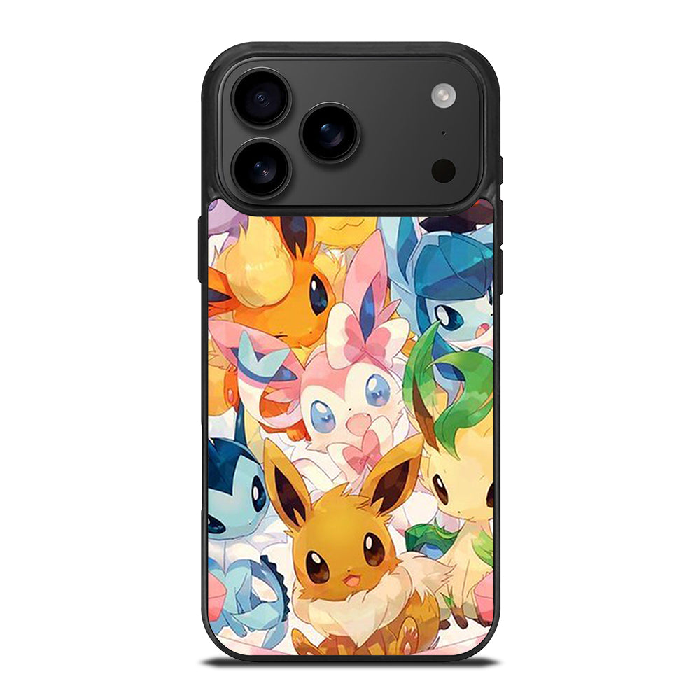 POKEMON EEVEE ALL EVOLUTION 1 iPhone 17 Pro Max Case Cover