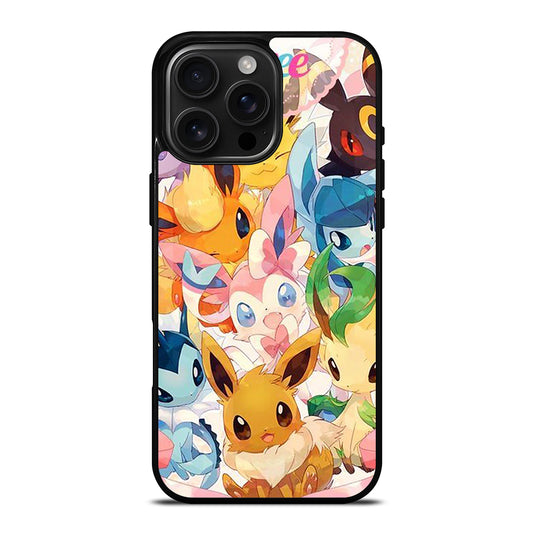 POKEMON EEVEE ALL EVOLUTION 1 iPhone 16 Pro Max Case Cover