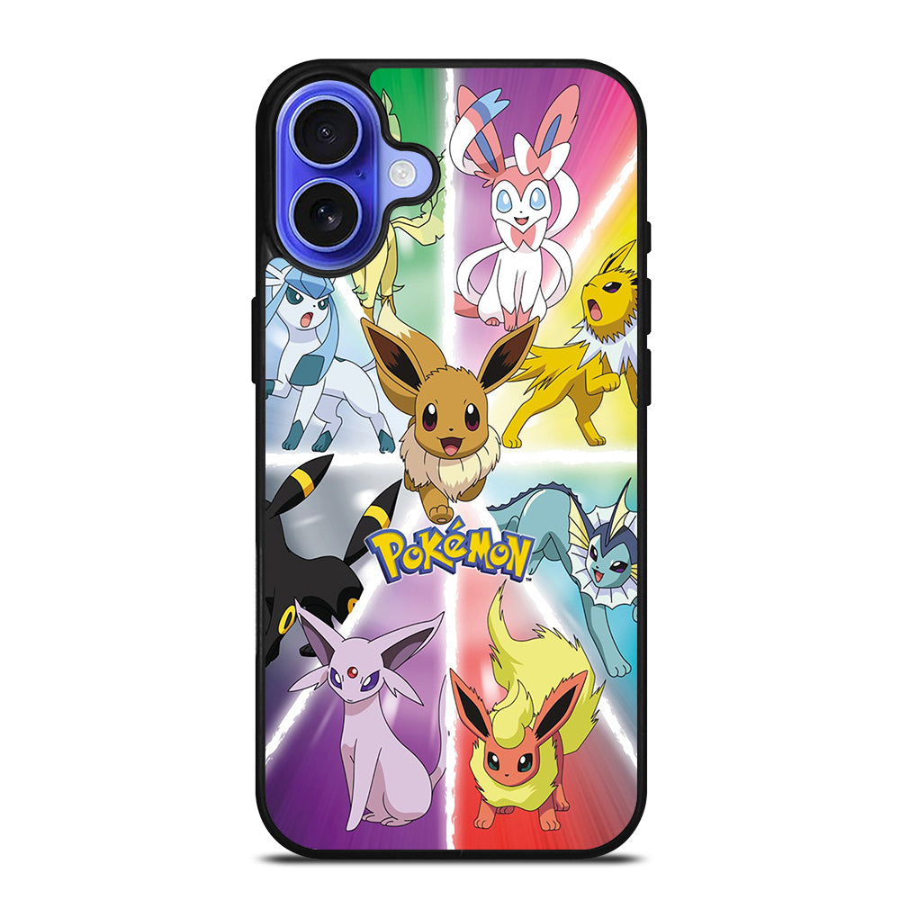 POKEMON EEVEE ALL EVOLUTION 3 iPhone 16 Case Cover