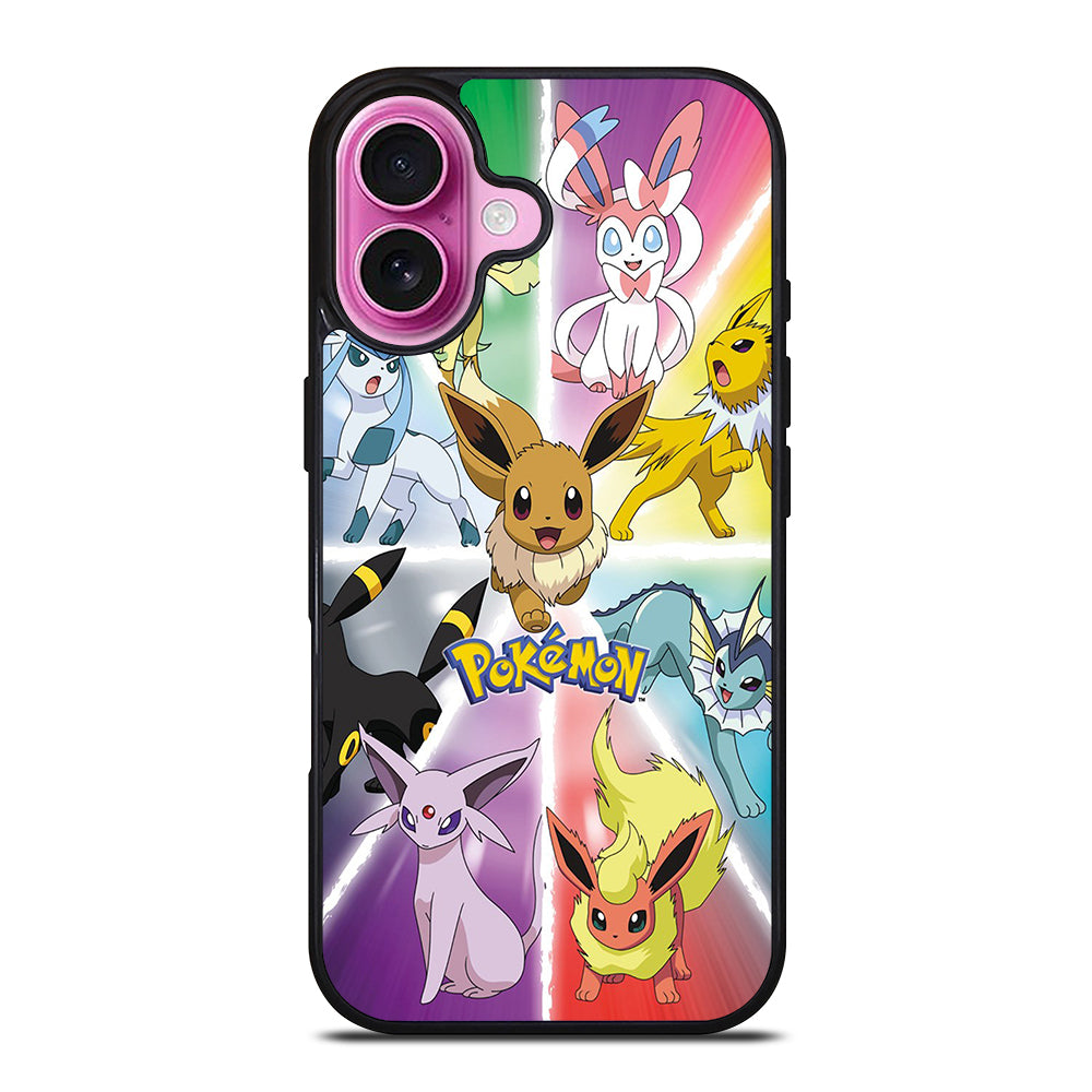 POKEMON EEVEE ALL EVOLUTION 3 iPhone 16 Plus Case Cover