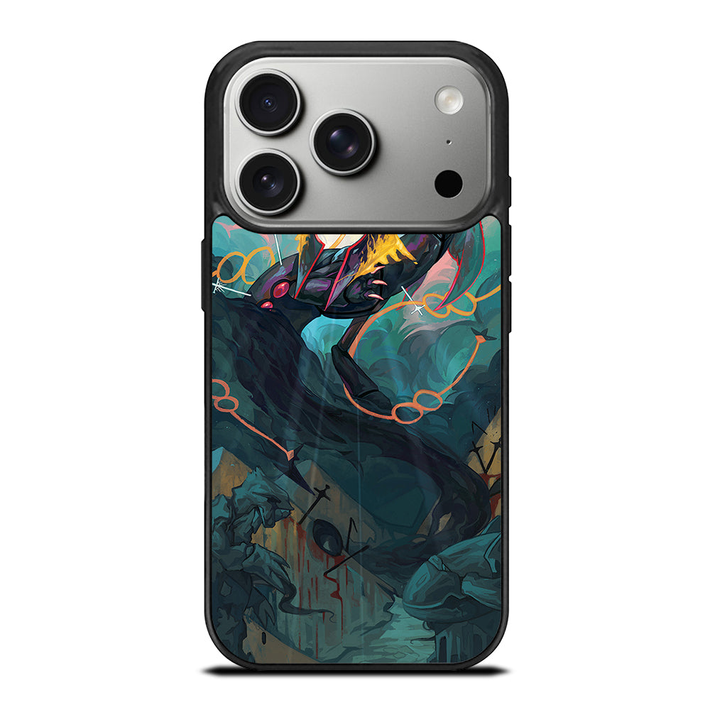 POKEMON SHINY RAYQUAZA DRAGON ART iPhone 17 Pro Case Cover
