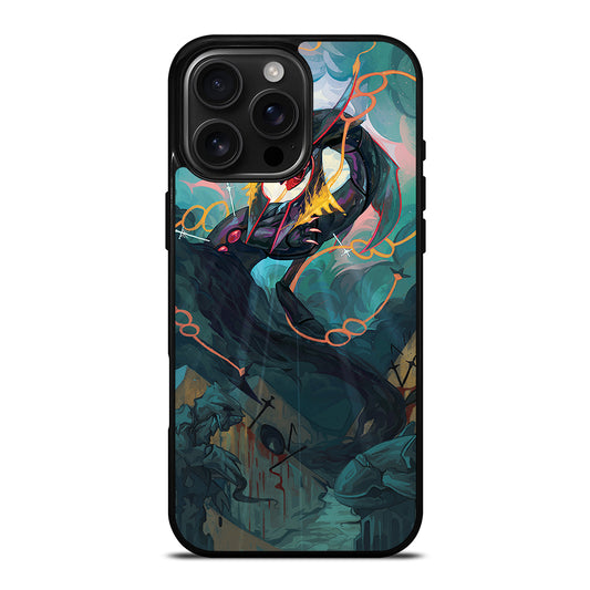 POKEMON SHINY RAYQUAZA DRAGON ART iPhone 16 Pro Max Case Cover