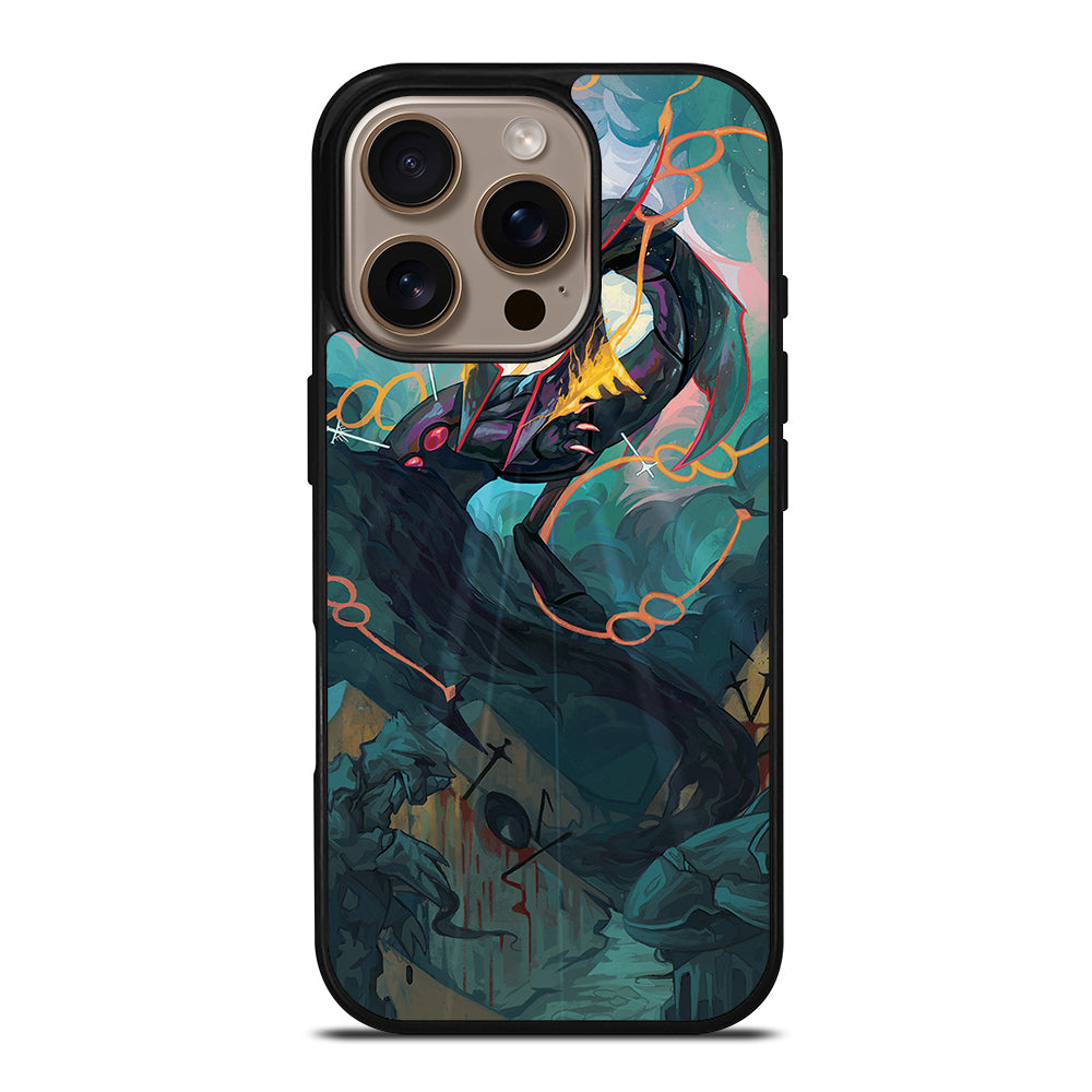 POKEMON SHINY RAYQUAZA DRAGON ART iPhone 16 Pro Case Cover