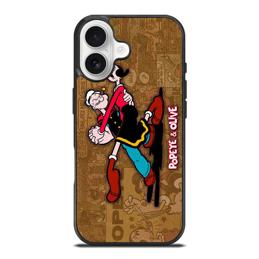 POPEYE AND OLIVE CARTOON iPhone 17 Case Cover