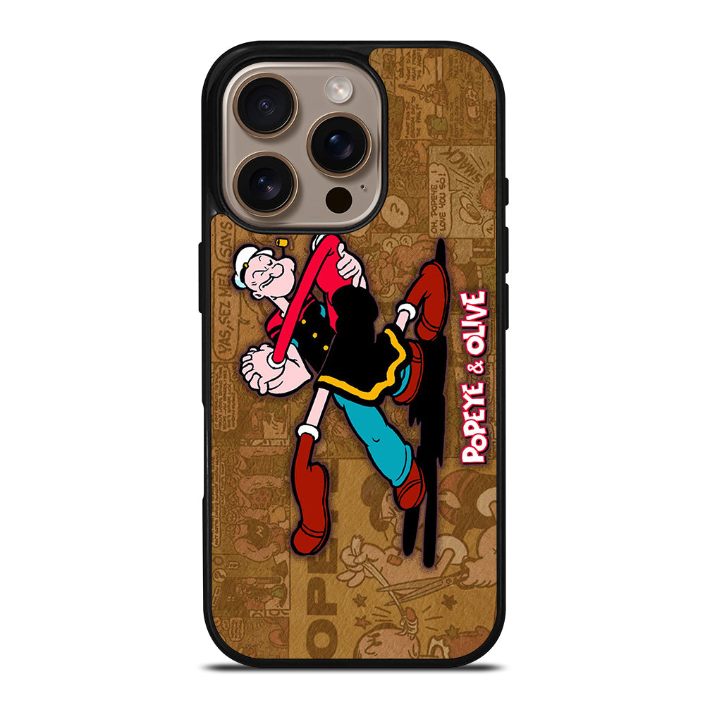 POPEYE AND OLIVE CARTOON iPhone 16 Pro Case Cover