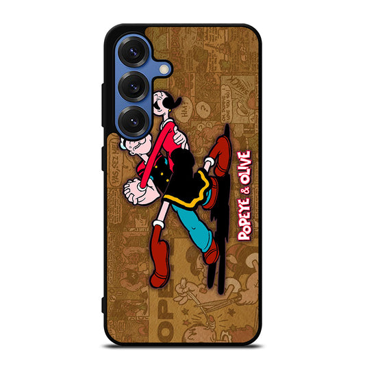 POPEYE AND OLIVE CARTOON Samsung Galaxy S25 Case Cover