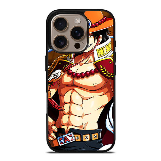 PORTGAS D ACE ONE PIECE ANIME iPhone 16 Pro Case Cover